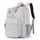 ZORFIN 26L Backpack for College and Travel Water Resistant Bookbag Grey