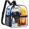 Oraben Small Clear Backpack Stadium Approved 12X11x6 Waterproof Clear Bag Stadium Backpack for Concert Work Sport Event