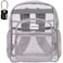 SHYLERO Clear Backpack Heavy Duty has TSA Lock 2WAY Zipper PVC Transparent Backpack Is Extra Large H18xW14xD8 Light Gray