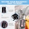 SHYLERO Clear Backpack Heavy Duty has TSA Lock 2WAY Zipper PVC Transparent Backpack Is Extra Large H18xW14xD8 Light Gray