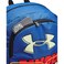 Under Armour UnisexAdult Hustle Sport Backpack 434 Tech BlueBlackRetro Green One Size Fits All