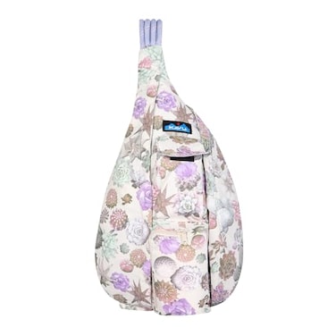 KAVU Original Rope Sack Sling Crossbody Backpack Succulents