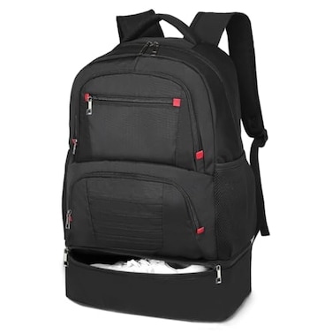 seyfocnia Gym Backpack for Men Waterproof Sports Backpacks With Shoe Compartment Lightweight Workout Trainning Back Pack Casual Travel DaypackBlack