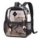 MUSEVOS Clear Backpack for Stadium Events Approved 12612 Thick TPU Mini Clear Bag with Front Pocket for Concert Sport Events Work Travel Black