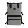 zazzy Smell Proof Bag with Combination Lock Weather Resistant Lockable Smell Proof Backpack Expandable Backpack Grey