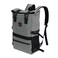 zazzy Smell Proof Bag with Combination Lock Weather Resistant Lockable Smell Proof Backpack Expandable Backpack Grey