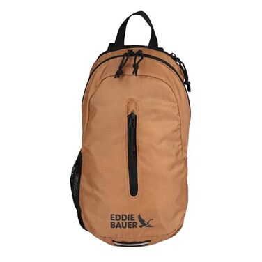 Eddie Bauer Stowaway Packable Sling Bag Travel Outdoor Lightweight Compact Ripstop Nylon Tobacco10L