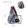 KL928 Canvas Sling Bag Small Crossbody Backpack Shoulder Casual Daypack Rucksack for Men WomenBluewhite Washed