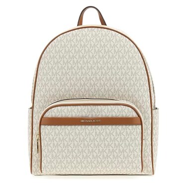 Michael Kors Bex Large MultiFunctional Backpack GoldTone HardwareVanillaAcorn