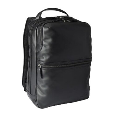 Allen Edmonds Mens Black Leather Backpack