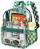 BTOOP Clear Mini Backpack for Stadium Events 12x12x6 Small Transparent Backpacks Plastic See Through Clear Bag for Concerts Work Festival Security Travel