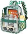BTOOP Clear Mini Backpack for Stadium Events 12x12x6 Small Transparent Backpacks Plastic See Through Clear Bag for Concerts Work Festival Security Travel