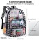 BTOOP Clear Backpack Heavy Duty Transparent Backpack 17 See Through Bookbag for College Work Festival Security with Padded Strap Large Capacity