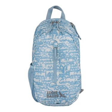 Eddie Bauer Stowaway Packable Sling Bag Travel Outdoor Lightweight Compact Ripstop Nylon Blue Fog10L