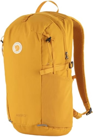 Fj&Atilde;&curren;llr&Atilde;&curren;ven Fjllrven Abisko Softpack 16 Backpack Trail Daypack Breathable Lightweight Fabric Hiking Trekking Travel Mustard Yellow One Size