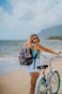 Roxy Womens Shadow Swell Backpack Travel Everyday Carry Work Gym 21L Recycled Polyester Anthracite The Moves Floral