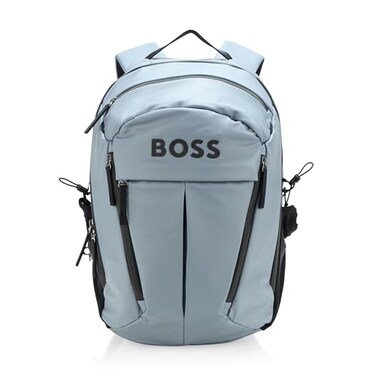 BOSS Stormy Bold Logo Backpack ice grey One Size