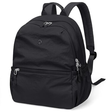 GOLF SUPAGS 13L Mini Backpack Lightweight Nylon Daypack for Women Small City Pack Versatile Ladies Backpack for Shopping Travel Black