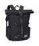 Fj&Atilde;&curren;llr&Atilde;&curren;ven Fjllrven Vardag Foldsack 25 Backpack Durable Fabric RollTop Closure Classic Design School Travel Coal Black One Size