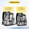 Vorspack Clear Backpack Heavy Duty Extra Large Clear Bookbag Transparent Backpacks for Adults See Through Backpack for College Work Travel Black