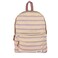 Roxy Womens Sugar Baby Backpack Travel Vacation Work Everyday Carry 16L Capacity Banana Stripe