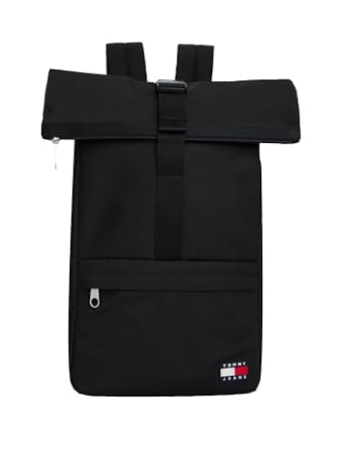 Tommy Jeans Mens Daily Rolltop Backpack BLACK One Size