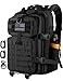 Hannibal Tactical 30L MOLLE Assault Pack Tactical Backpack Military Army Camping Rucksack with Bottle Holder 3Day Pack Black