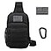 Valinov Tactical Shoulder BagMolle Shoulder BackpacksMilitary Sling Daypack Backpack with USB Charging port 1 Pack Black