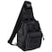 Qcute Tactical Backpack Waterproof Military Crossbody Molle Sling Shoulder Backpack Chest Bag for Outdoor Every Day Carry Black