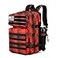 Lovelinks21 25L Tactical Backpack for Men and Women Military Backpack Small Assault Pack Molle Backpack Bug Out Bag Travel Rucksack Daypack Red Plaid