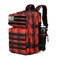 Lovelinks21 25L Tactical Backpack for Men and Women Military Backpack Small Assault Pack Molle Backpack Bug Out Bag Travel Rucksack Daypack Red Plaid