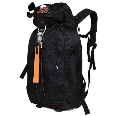 PAIWPHLI Tactical Backpack Flight Parachute Pack Large Lightweight Travel Backpack with Molle for Outdoor Black
