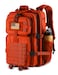 Hannibal Tactical 45L MOLLE Assault Pack Tactical Backpack Military Army Camping Rucksack with Bottle Holder 3Day Pack Trip wUSA Flag Patch DRings Orange