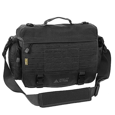 Direct Action Messenger Mk II Tactical Bag Black Mk II 10 Liter Capacity ideal for laptop ipad or tablet