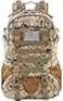 LIMHOO Tactical Backpack for Men Military Molle Bag Hiking Day Pack 27L Army Waterproof EDC Rucksack with USA Flag Patch Cp Camo 2