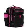 WOLFpak 25L Athletic Gym Backpack Black Neon Pink Durable 1000D Waterproof Oxford Material with MOLLE Webbing Laptop Pocket Dual Cup Holders
