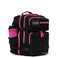 WOLFpak 25L Athletic Gym Backpack Black Neon Pink Durable 1000D Waterproof Oxford Material with MOLLE Webbing Laptop Pocket Dual Cup Holders