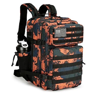 Lovelinks21 45L Tactical Assault Backpack 3 day assault pack with Molle Waterproof backpack Rucksack for Tactical Backpacks Mars Camo