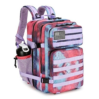 Lovelinks21 45L Tactical Assault Backpack 3 day assault pack with Molle Waterproof backpack Rucksack for Tactical Backpacks Nebula Camo