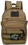 SunForMorning Kids Tactical Backpack Army Molle Bookbag Military Boys Backpack for School Outdoor Camping Includes 2 Patches 1 Carabiner Brown