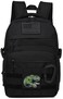 SunForMorning Kids Tactical Backpack Army Molle Bookbag Military Boys Backpack for School Outdoor Camping Includes 2 Patches 1 Carabiner Black