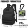 SunForMorning Kids Tactical Backpack Army Molle Bookbag Military Boys Backpack for School Outdoor Camping Includes 2 Patches 1 Carabiner Black