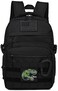 SunForMorning Kids Tactical Backpack Army Molle Bookbag Military Boys Backpack for School Outdoor Camping Includes 2 Patches 1 Carabiner Black