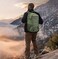 LIMHOO Tactical Backpack for Men Military Molle Bag Hiking Day Pack 27L Army Waterproof EDC Rucksack with USA Flag Patch Army Green