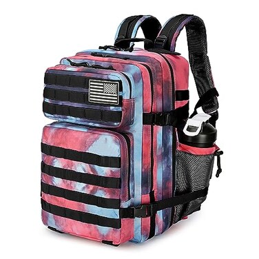 Lovelinks21 25L Tactical Backpack Military Tactical Backpack for Men and Women Small Assault Pack Outdoor Travel Hiking Camping Rucksack with Molle Webbing Nebula Camo