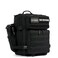 WOLFpak 25L Tactical Gym Backpack Alpha Black Durable 1000D Waterproof Oxford Material with MOLLE Webbing Laptop Pocket Dual Cup Holders