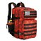 Lovelinks21 45L Tactical Assault Backpack 3 day assault pack with Molle Waterproof backpack Rucksack for Tactical Backpacks Red water pattern