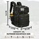Lovelinks21 25L Tactical Backpack for Men and Women Military Backpack Small Assault Pack Molle Backpack Bug Out Bag Travel Rucksack Daypack Black Camo