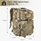Hannibal Tactical MOLLE Assault Backpack Tactical Backpack Military Army Camping Rucksack 3Day Pack Trip wUSA Flag Patch DRings Cp