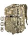 Hannibal Tactical MOLLE Assault Backpack Tactical Backpack Military Army Camping Rucksack 3Day Pack Trip wUSA Flag Patch DRings Cp